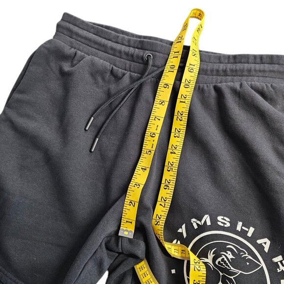 Gymshark Mens Legacy Sweat Shorts, Black, Tie Waist Size Small - Picture 4 of 9